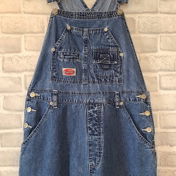 Vintage Canal Jeans Denim Cotton Overalls Large Streetwear Y2K Grunge - Picture 9 of 11